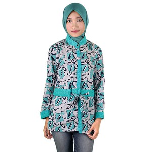 Blus Batik I Blouse Batik I Blus Kerja Wanita Batik Cap Diffa