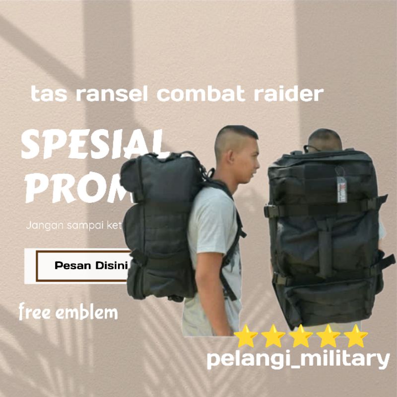 Tas ransel Komando Jumbo/Tas combat Tactical/Tas punggung pria/Tas model koper