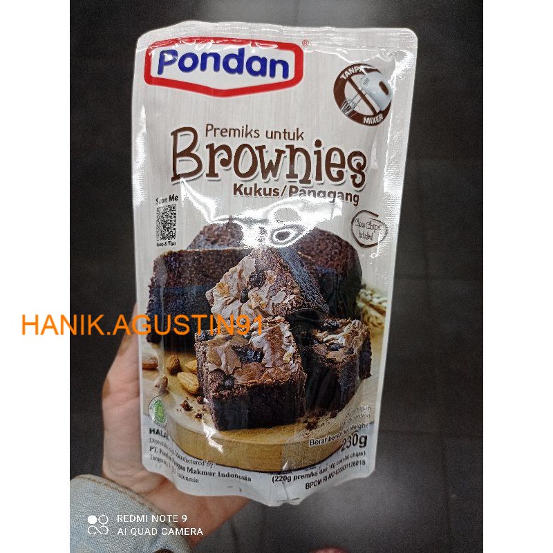 

Pondan Brownies Kukus Panggang 230g SS91