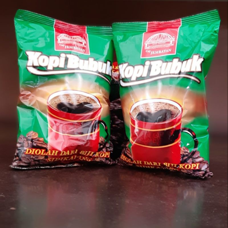 

kopi bubuk robusta blend hijau cap jembatan 500gram