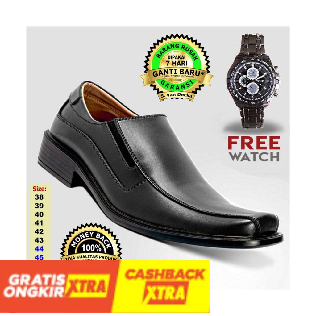 ORIGINAL  - Sepatu Pantofel Pria Sepatu Kulit Sepatu Kerja Sepatu Big Size Sepatu Pantopel Sepatu