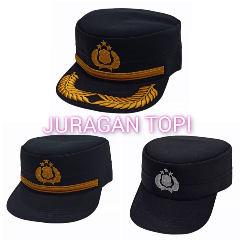 Topi Komando POLRI Bintara, Pama, Pamen Hitam