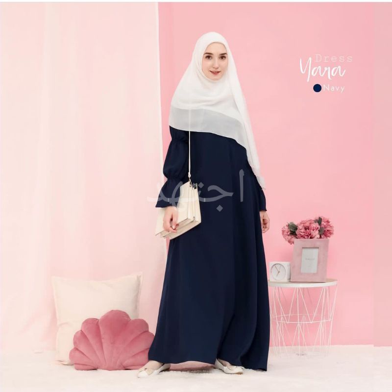 Dress gamis daily brand IJTIHAD bahan premium