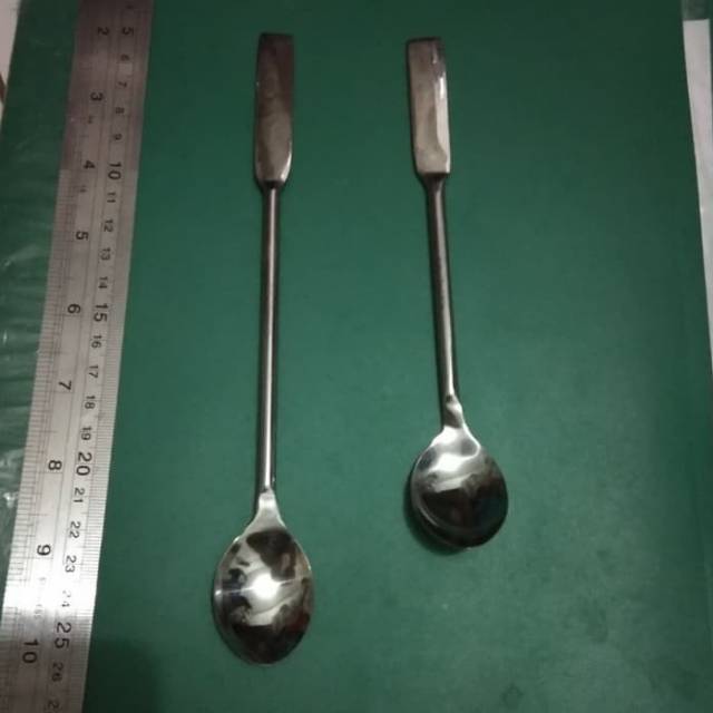 Spatula Lab. Spatula Stainless Steel 21 cm. Besar.
