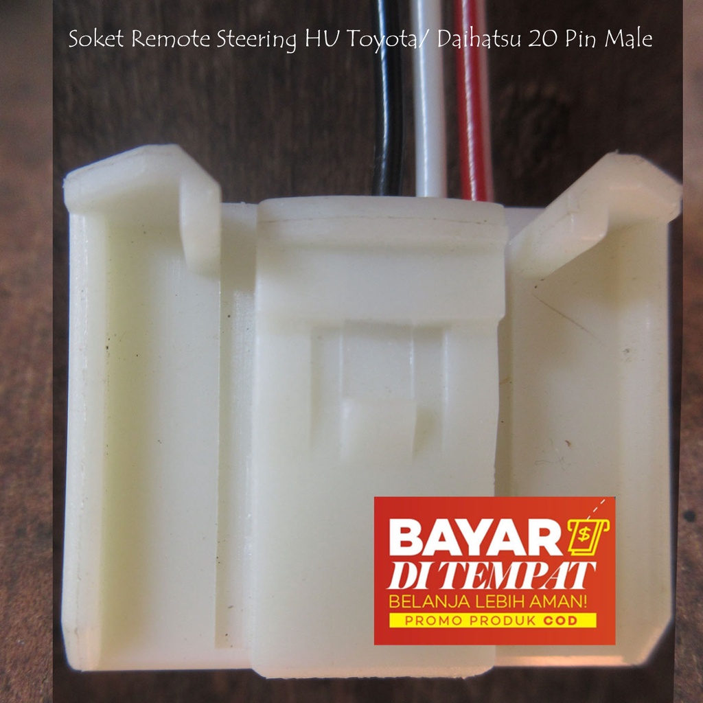 Soket 20pin Male untuk Remote Steering Head Unit OEM Toyota Daihatsu