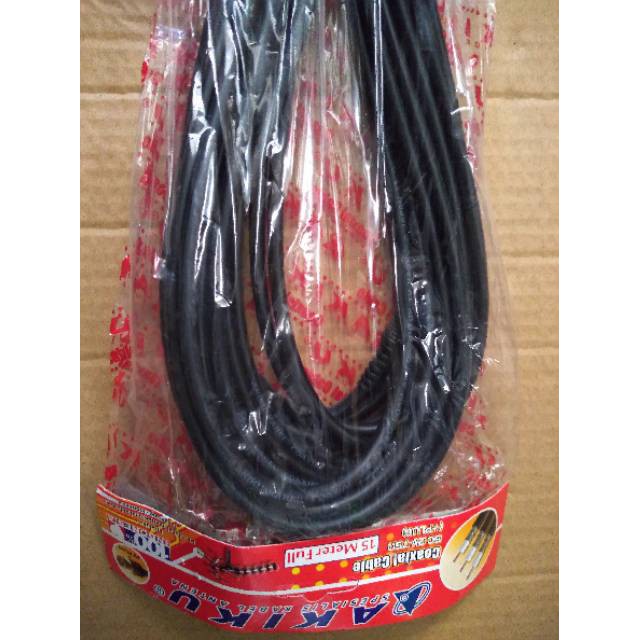 Kabel Antena Akiku Tv Coax 5c 15 Meter