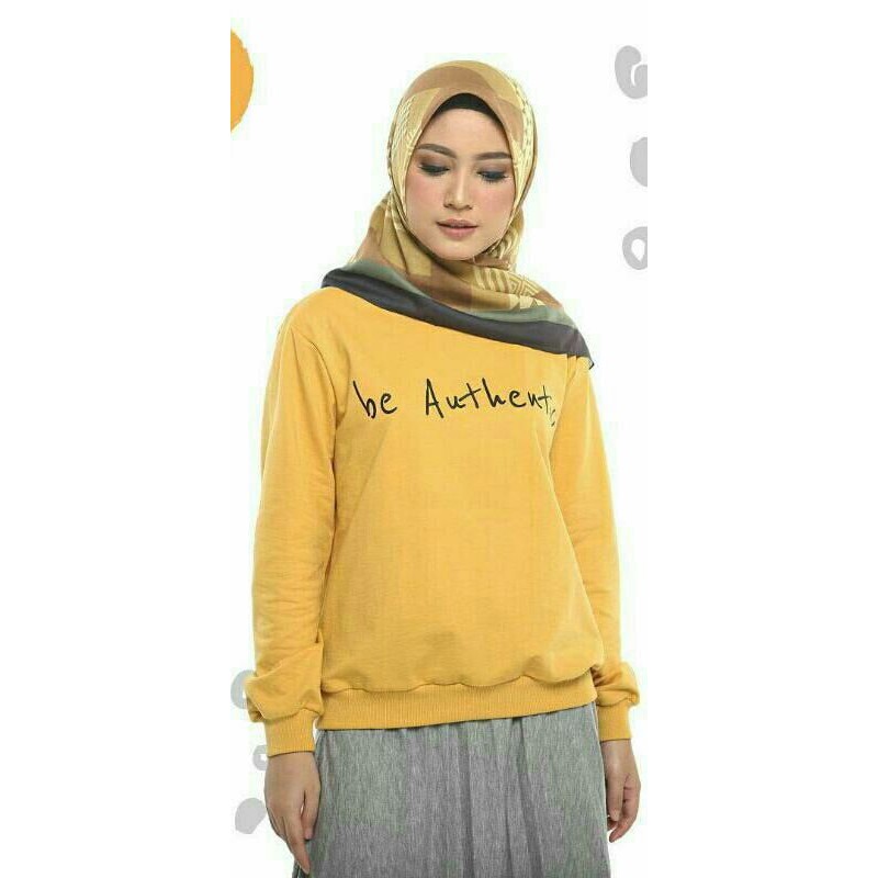 Kaos deenay maliqa aunthentic warna  kuning navy maroon 