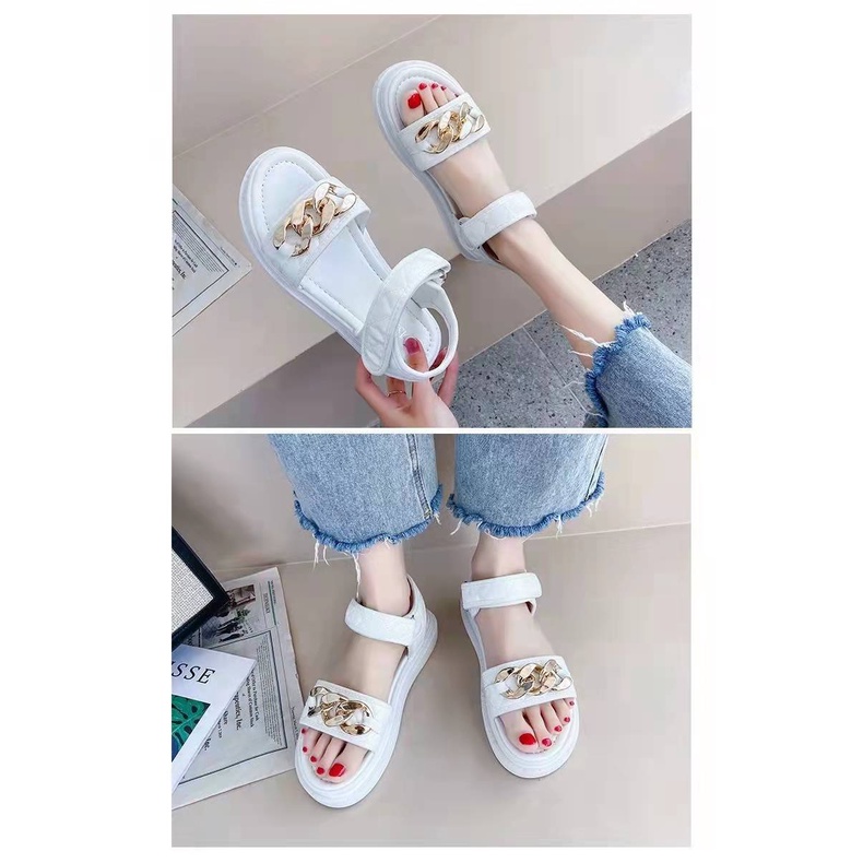 jia-985, sandal flat wanita import fashion sandal wanita cantik dan terlaris terkiniian 5028