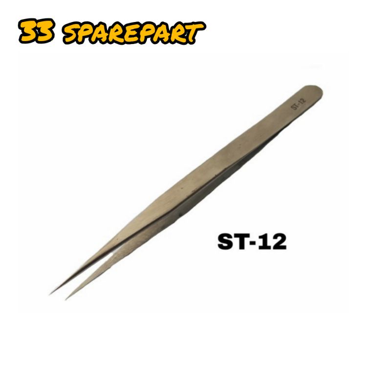 pinset lurus / tweezers Hrc40 ST-12