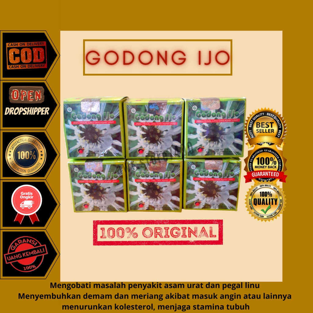 [COD] GODONG IJO 100% ASLI ORIGINAL JAMU PEGAL LINU ASAM URAT