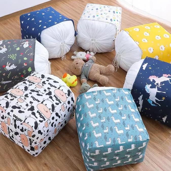 ><><><] Laundry Bag Kotak Lipat Jumbo Model Serut Motif