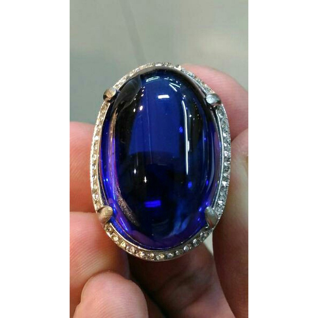 ASLI Cincin King Safir/King Saphire Ring Titanium