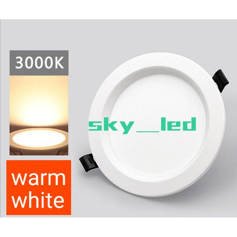 LAMPU DOWNLIGHT LED PLAFON 5 WATT ASLI FULL TERANG 5W NYALA ADA putih / warm white