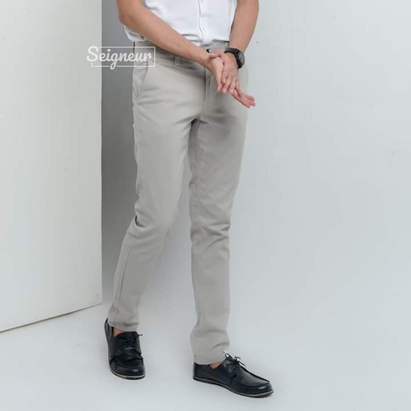 CELANA PANJANG PRIA CHINO ORIGINAL SEIGNEUR - CELANA FORMAL CASUAL KANTOR - CHINO PANTS DISTRO