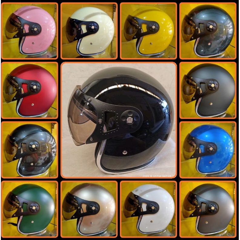 helm pilot original lis crome GRTIS KARDUS DAN BABLE WARB