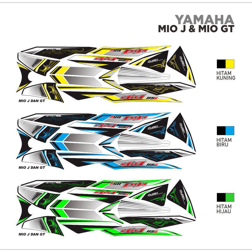 STRIPING VARIASI YAMAHA MIO J MIO GT THAILAND DASAR HITAM