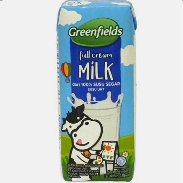 

Greenfields susu uht full cream 125 ml