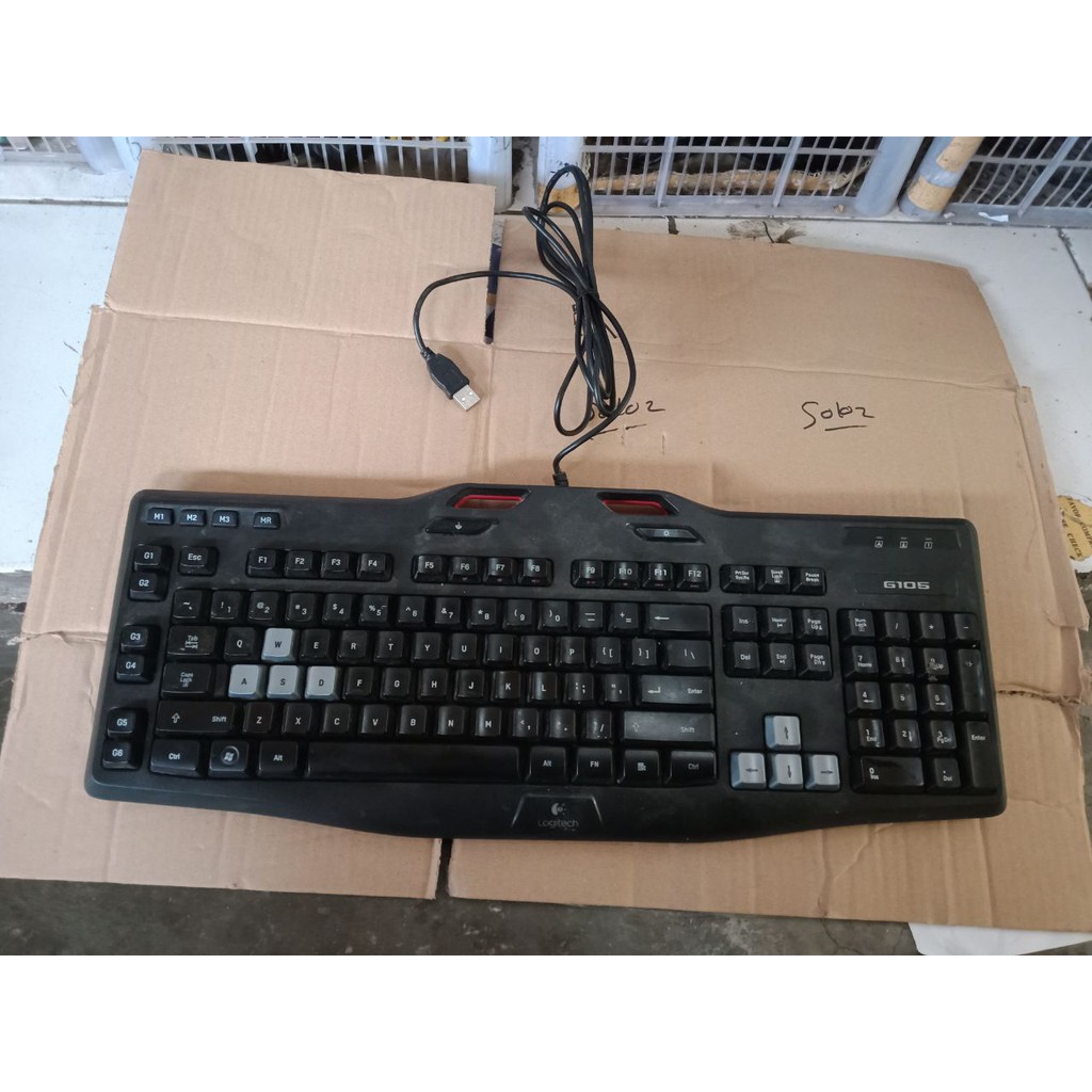 BEKAS NORMAL Logitech G105 Gaming Keyboard KOMPUTER GAME