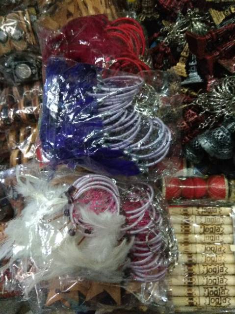 (BISA COD) SATU SET ISI 20 PCS GANTUNGAN KUNCI DREAM CATCHER HARGA MURAH UNIK CANTIK GRATIS ONGKIR