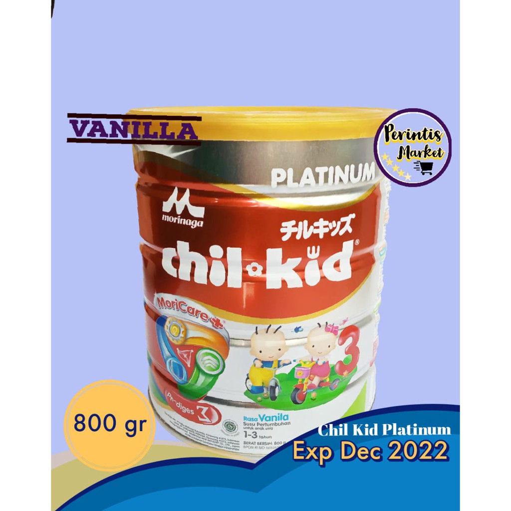 

Morinaga Chil Kid Platinum Vanilla 800 g/gr, 800g/800gr Rasa Vanila