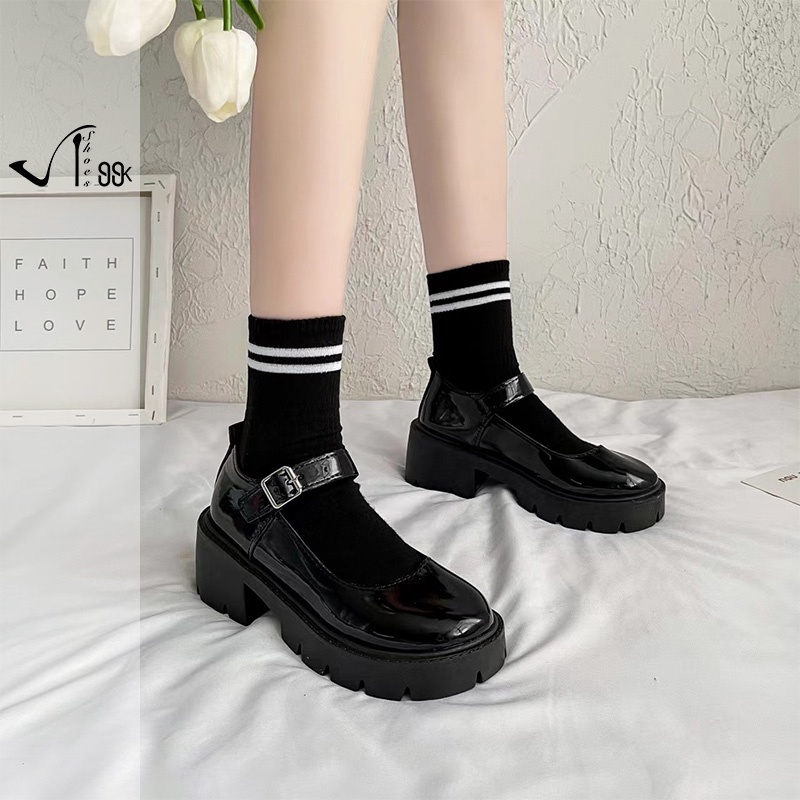 Vintage Lolita Shoes Casual Buckle Strap Round Toe/Sepatu Wanita Vintage 5156 (36-40)