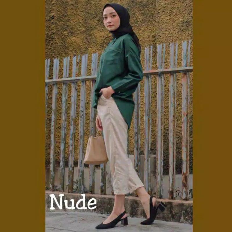 COD BAGGY PANTS Latte beige nude maroon ivory Dusty pink white moss Tamolivia B7T7