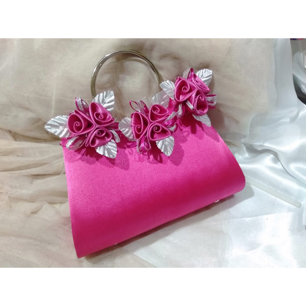 TAS PESTA WARDAH MODEL CLUTCHES DAN SELEMPANG BAHAN SATIN HALUS TERMURAH BISA COD BEST SELLER  MURAH MEWAH DAN ELEGAN