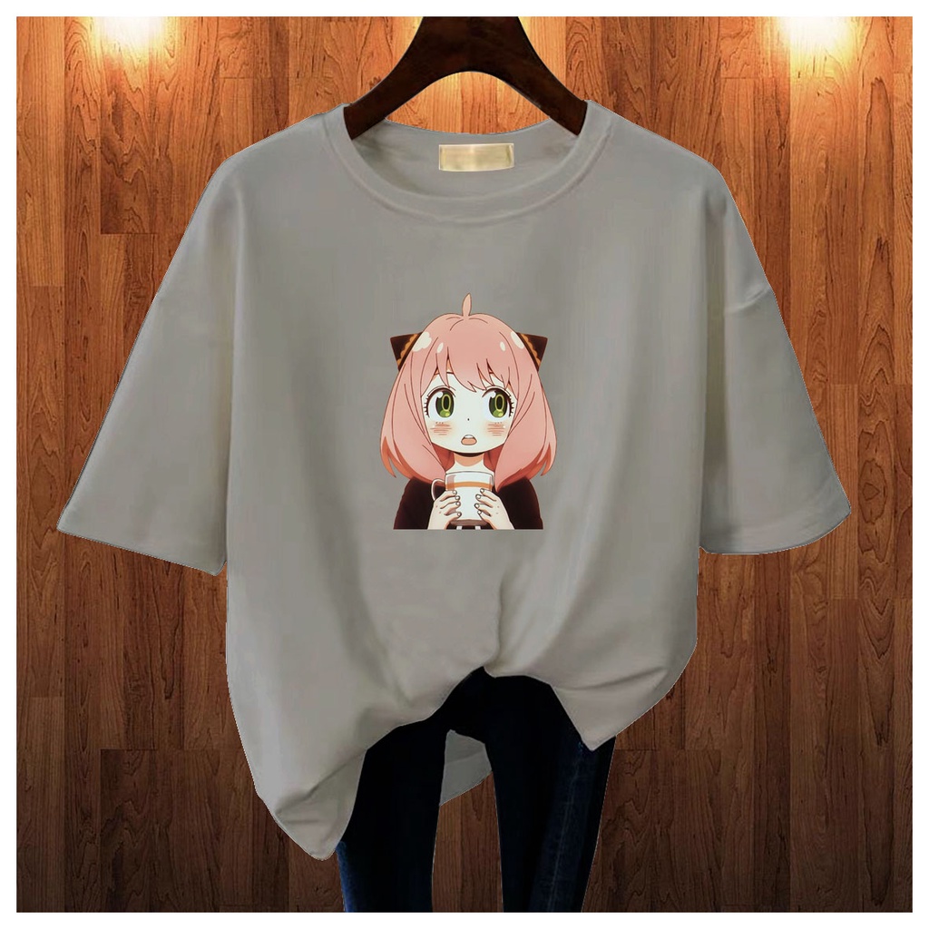 CALVIERO SHOP - BAJU KAOS ATASAN WANITA PRINT CUTE ANIME  GALAXY PRINT