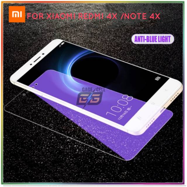 Tempered Glass Blue Ray Redmi Note 4X/TG Anti Gores Biru Radiasi Xiaomi Redmi Note 4X 4 X PREMIUM