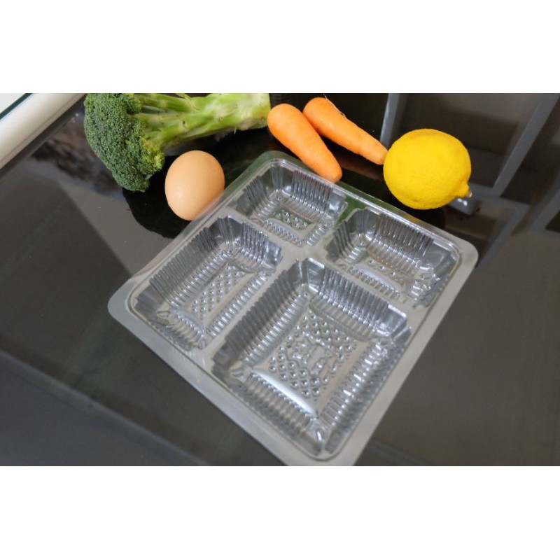 

Mika 18 cm putih bening. 18x18 cm