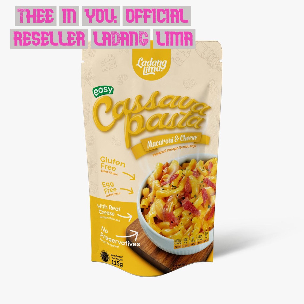 

Ladang Lima: Mac and Cheese Cassava Pasta 115gr