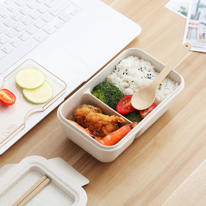 Kotak Makan Bento Lunch Box Transparant Tempat Makan BPA Free 1100ml