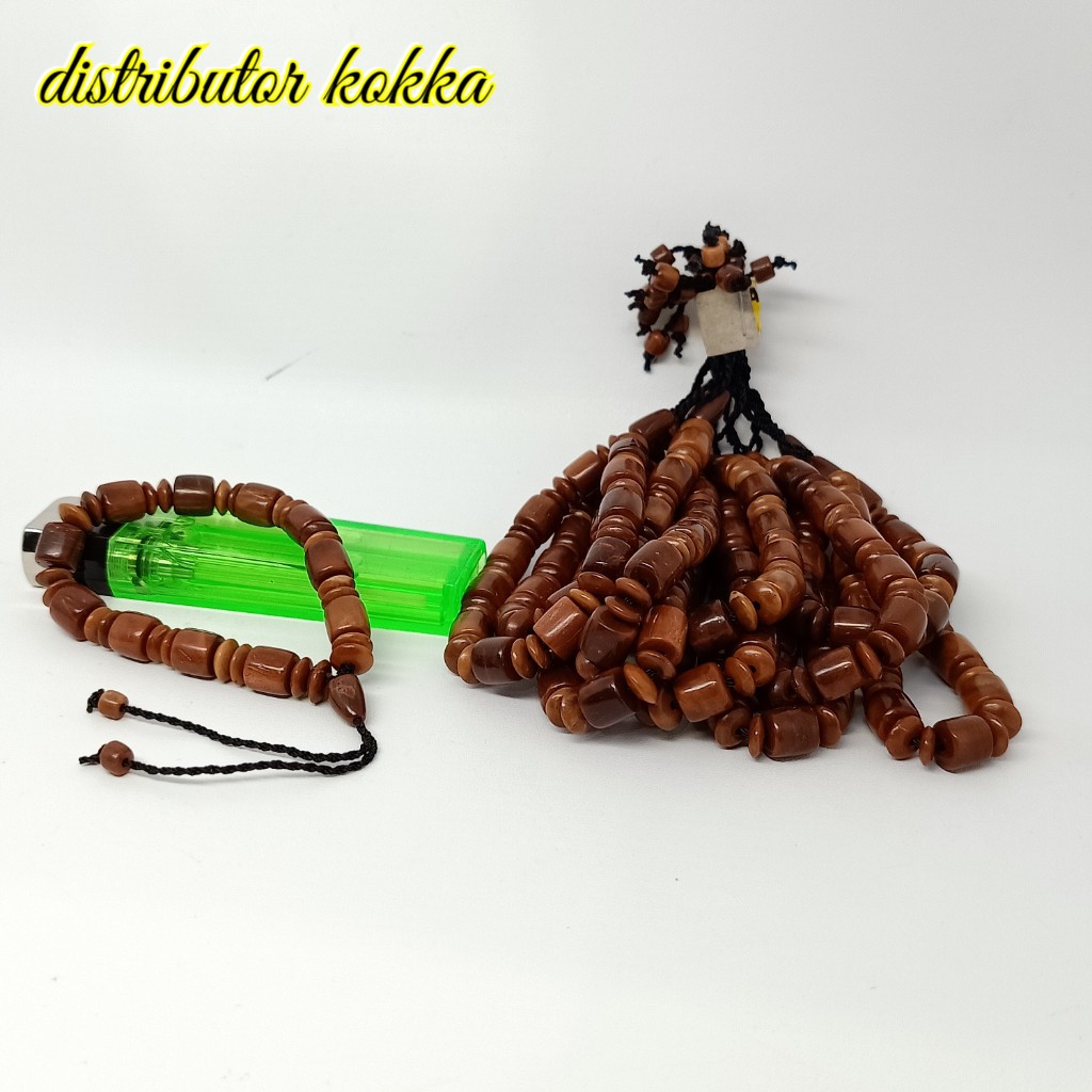 ( SUPER MURAH ) Harga grosir 10 pcs gelang Kokka kaukah marjan halat kima 2 coklat