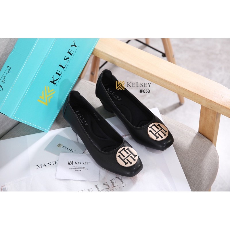 Kelsey Sepatu Heels Wanita 4,5cm / Sepatu Pantofer Wanita Kulit  HP858