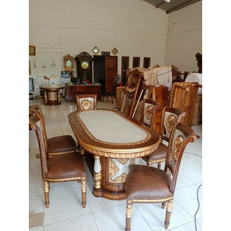 MEJA MAKAN SALINA JATI JEPARA FURNITUR