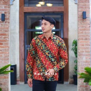 BATIK FASHION PRIA LENGAN PANJANG MOTIF LURIK