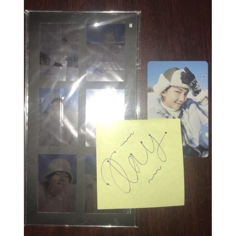 Photocard Namjoon Photofilm Taehyung (V) Winter Package BTS 2021 / Winpack 2021