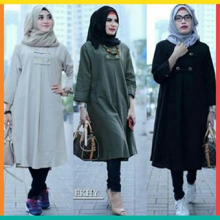 BAJU TUNIK BATIK FASHION ATASAN TUNIK CEWEK KANTOR OUTER BAJU TUNIK BATIK FASHION ATASAN TUNIK CEWEK KANTOR OUTER
