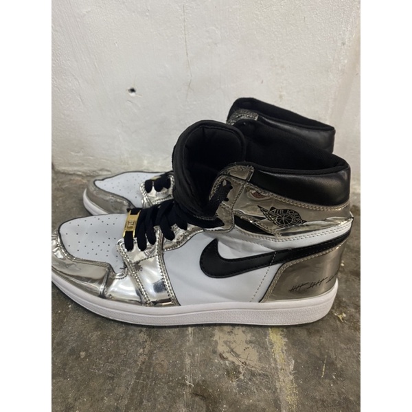 Nike air jordan retro 1 high think 16 chrome second