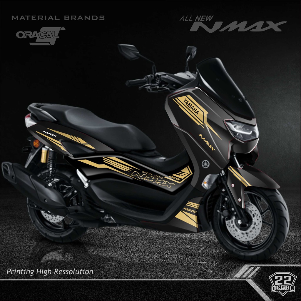 Sticker Cutting New NMAX 2020 Gold/Stabilo/dll