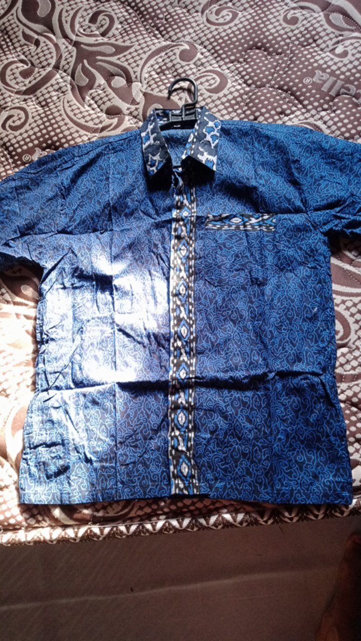 Size M L Xl Xxl Xxxl Bswart Batik Hrb026 Kenongo Hem Pendek Padi Pekalongan M L Xl Batik Pria Murah
