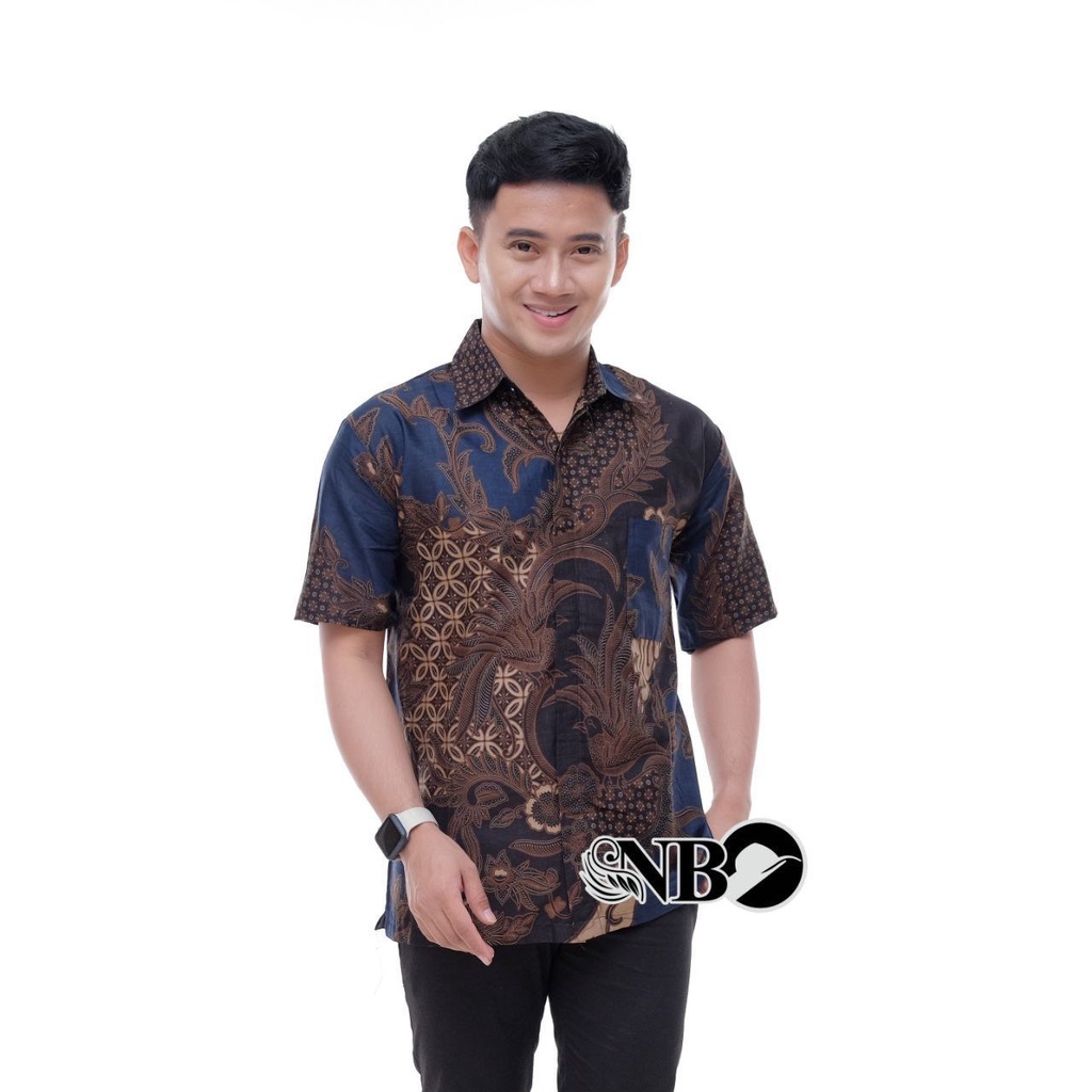 HEM BATIK PRIA LENGAN PENDEK M L XL XXL