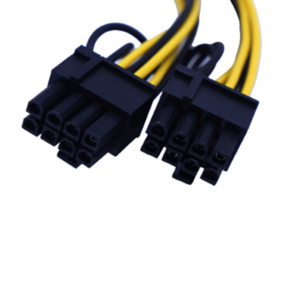 (Ele) Kabel Konektor Video Card 6 Pin Ke 8pin 6Pin +