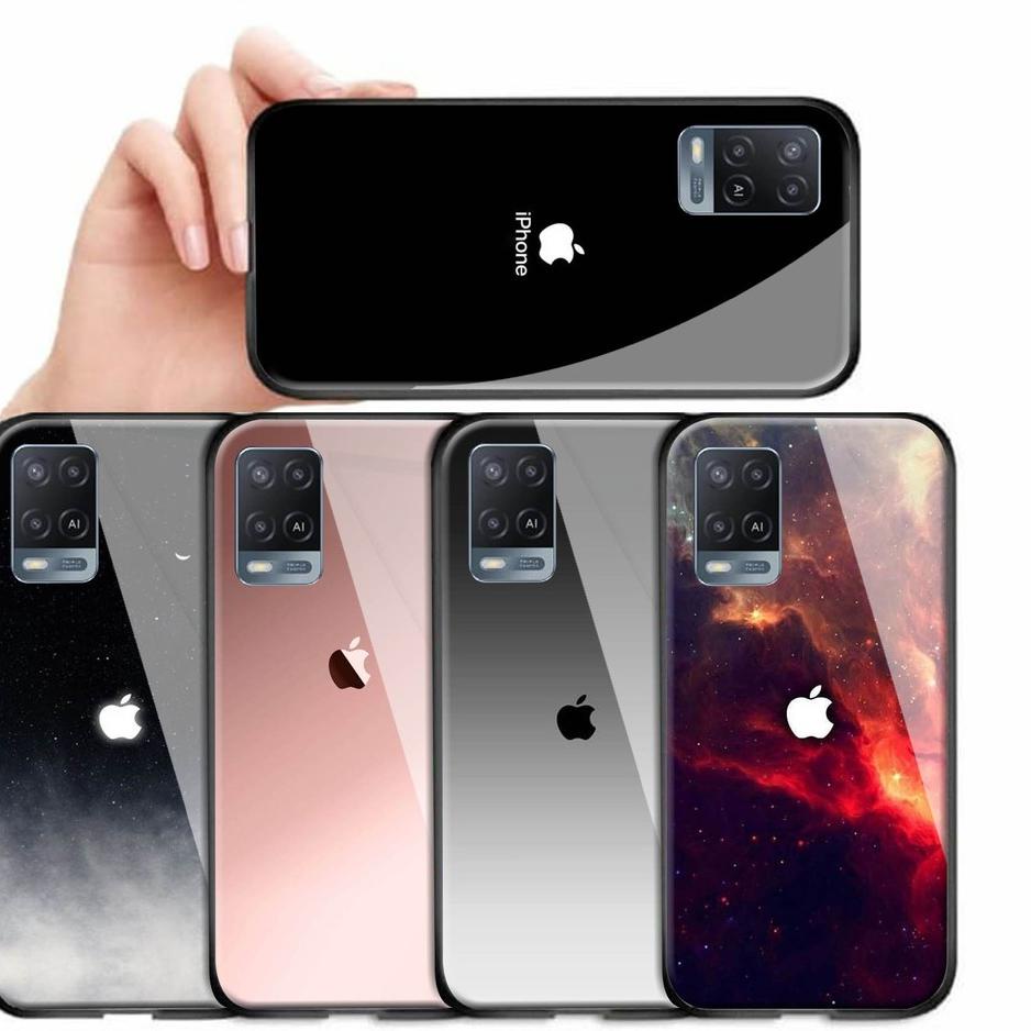 Terbaru.. [S01] Softcase Glass Kaca Oppo A54 - Casing Handphone Oppo A54 - Case Oppo A54