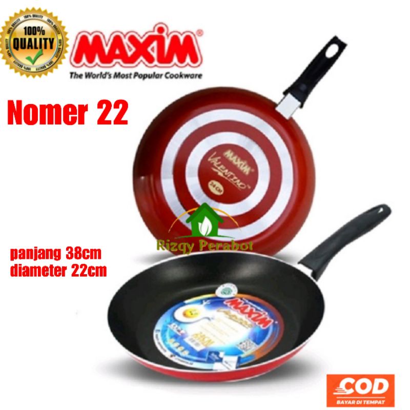 Teflon Maxim 22cm / Penggorenan Maxim 22 original