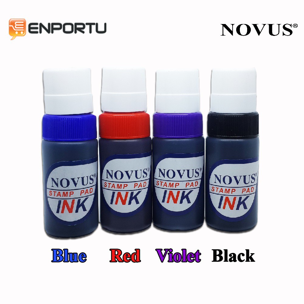 

Novus Paket Stamp pad Ink 50 ML Isi 4 pcs Tinta Stempel / Tinta Serbaguna