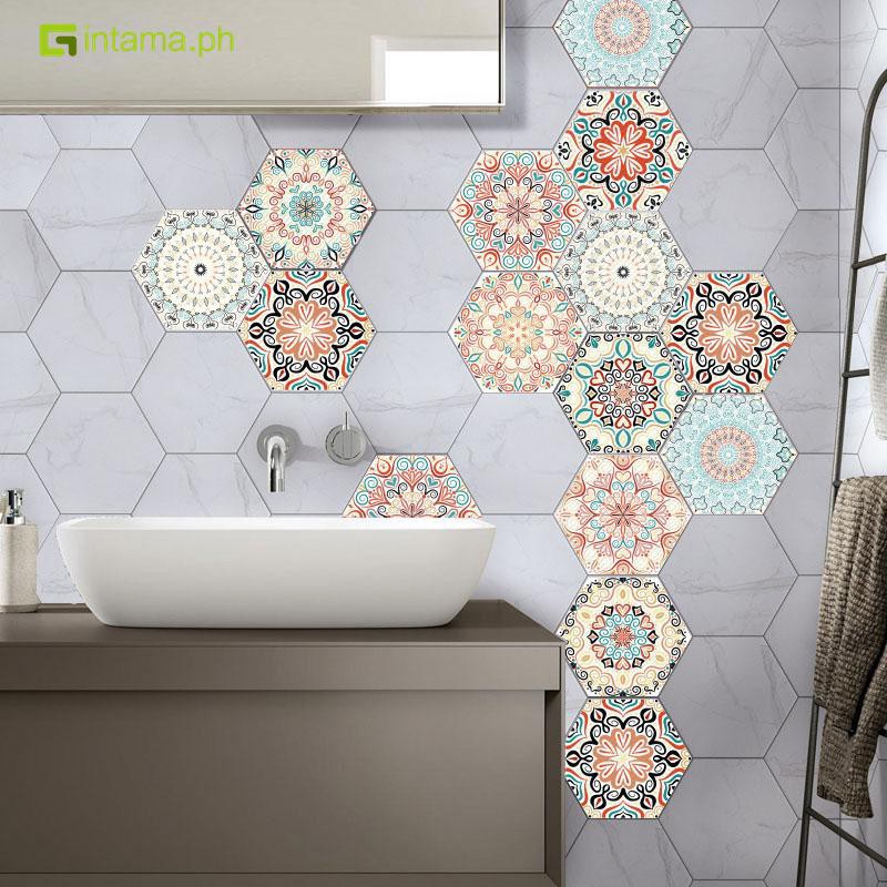 Stiker Dinding Wallpaper Desain Hexagon Stereoskopik 3d Untuk Studio Foto Shopee Indonesia