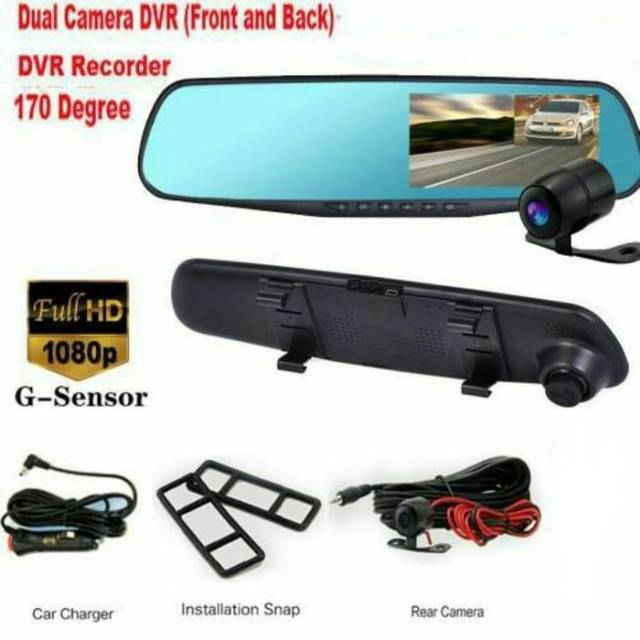 KAMERA SPION DEPAN MOBIL + KAMERA BELAKANG FULL HD CAMCORDER