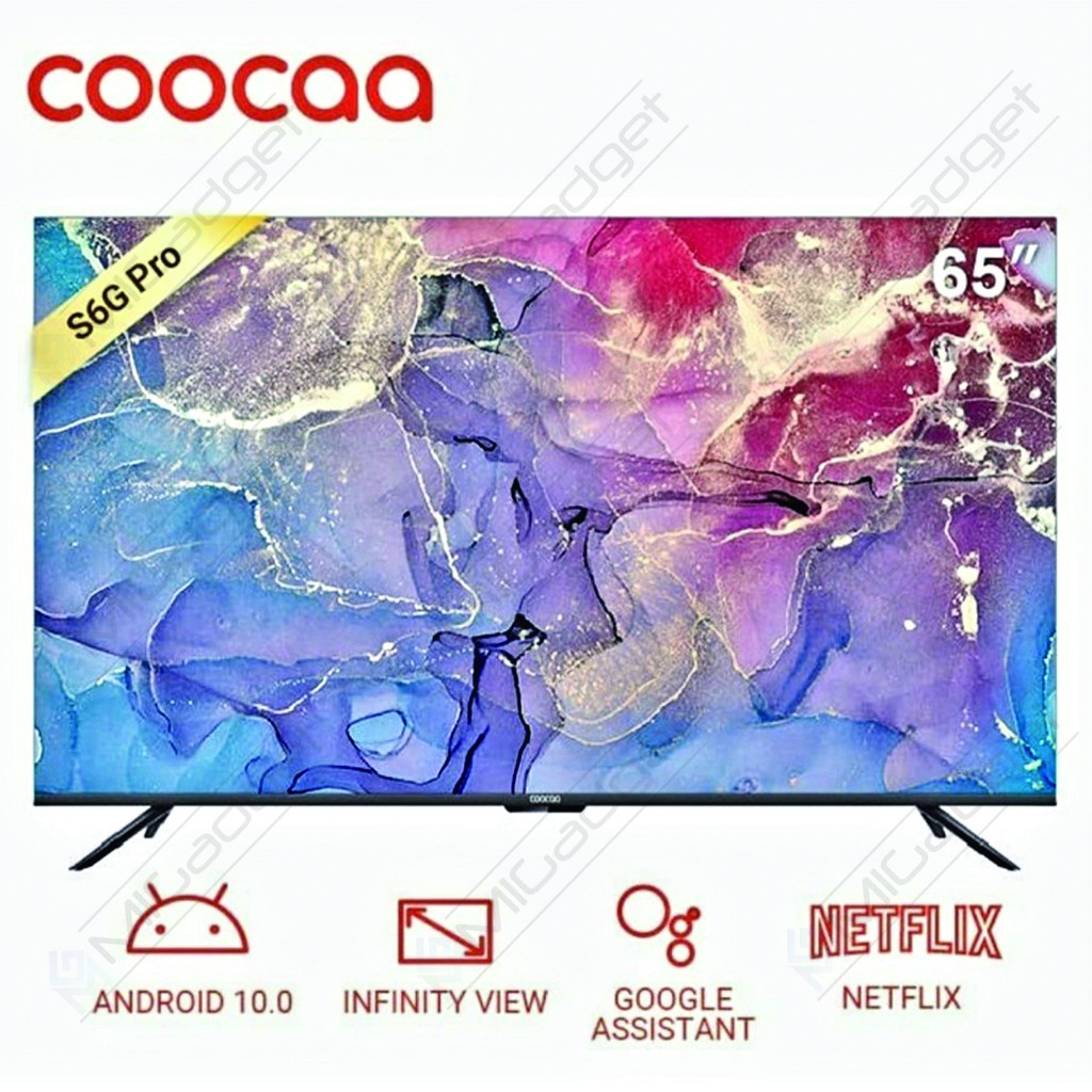 Coocaa 65S6G Pro 65 Inch 4K HDR Android TV 10 2GB RAM 32GB Storage