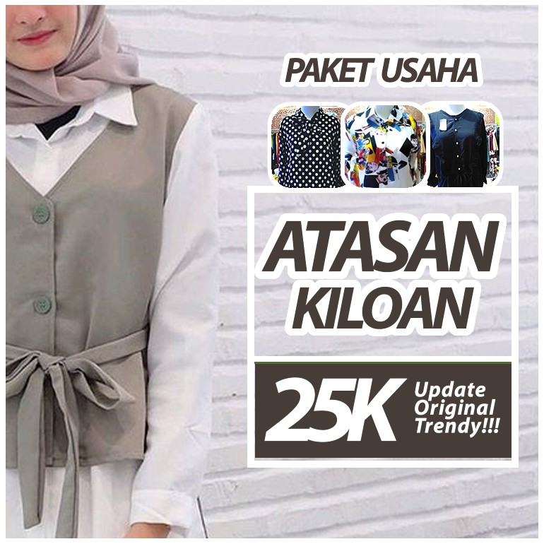 PAKET USAHA BAJU ATASAN WANITA MURAH LANGSUNG KONVEKSI BLOUSE TUNIK HEM KEMEJA | Shopee Indonesia